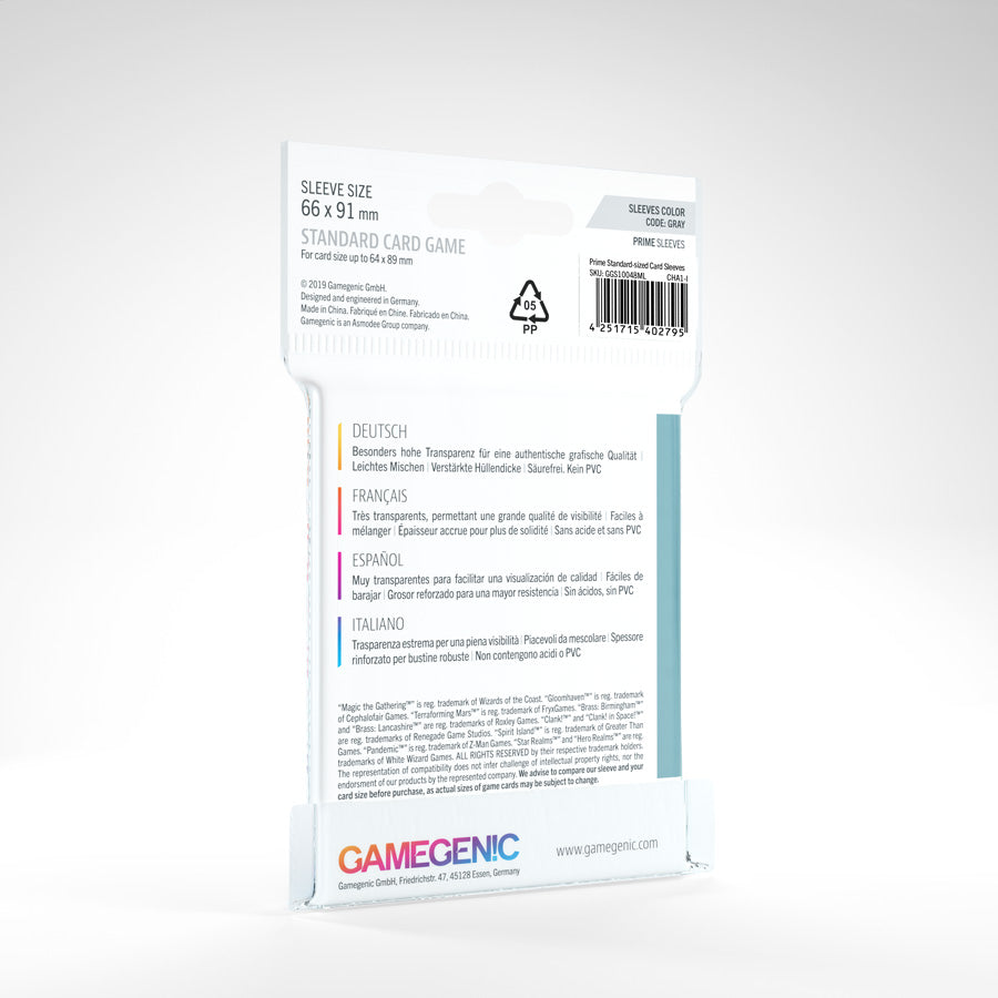 Prime Standard Card Game Sleeves (66x91)