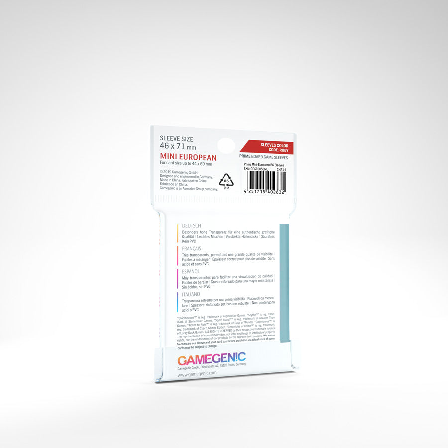 Prime Mini European Sleeves (46x71)