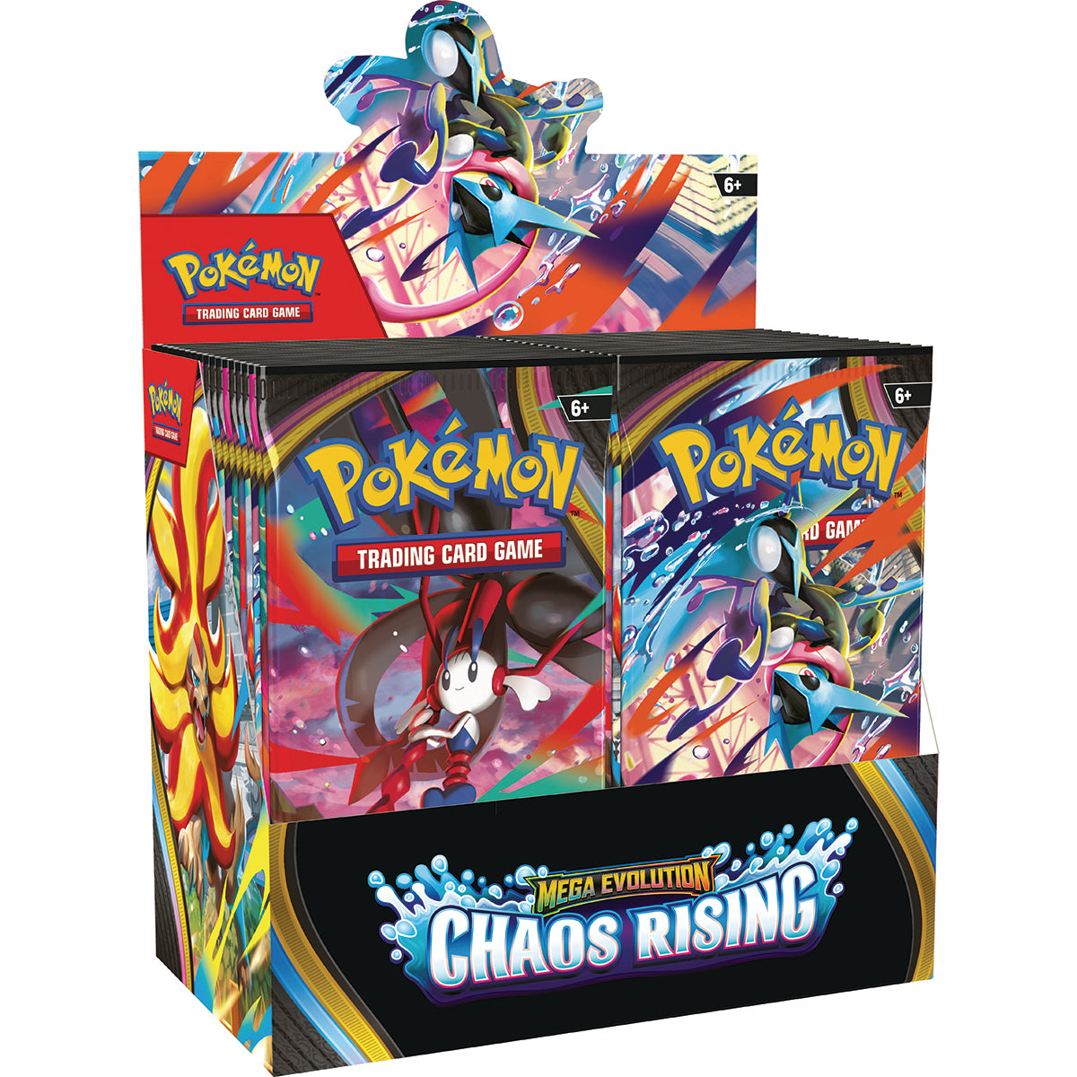 Mega Evolution: Chaos Rising Booster Display