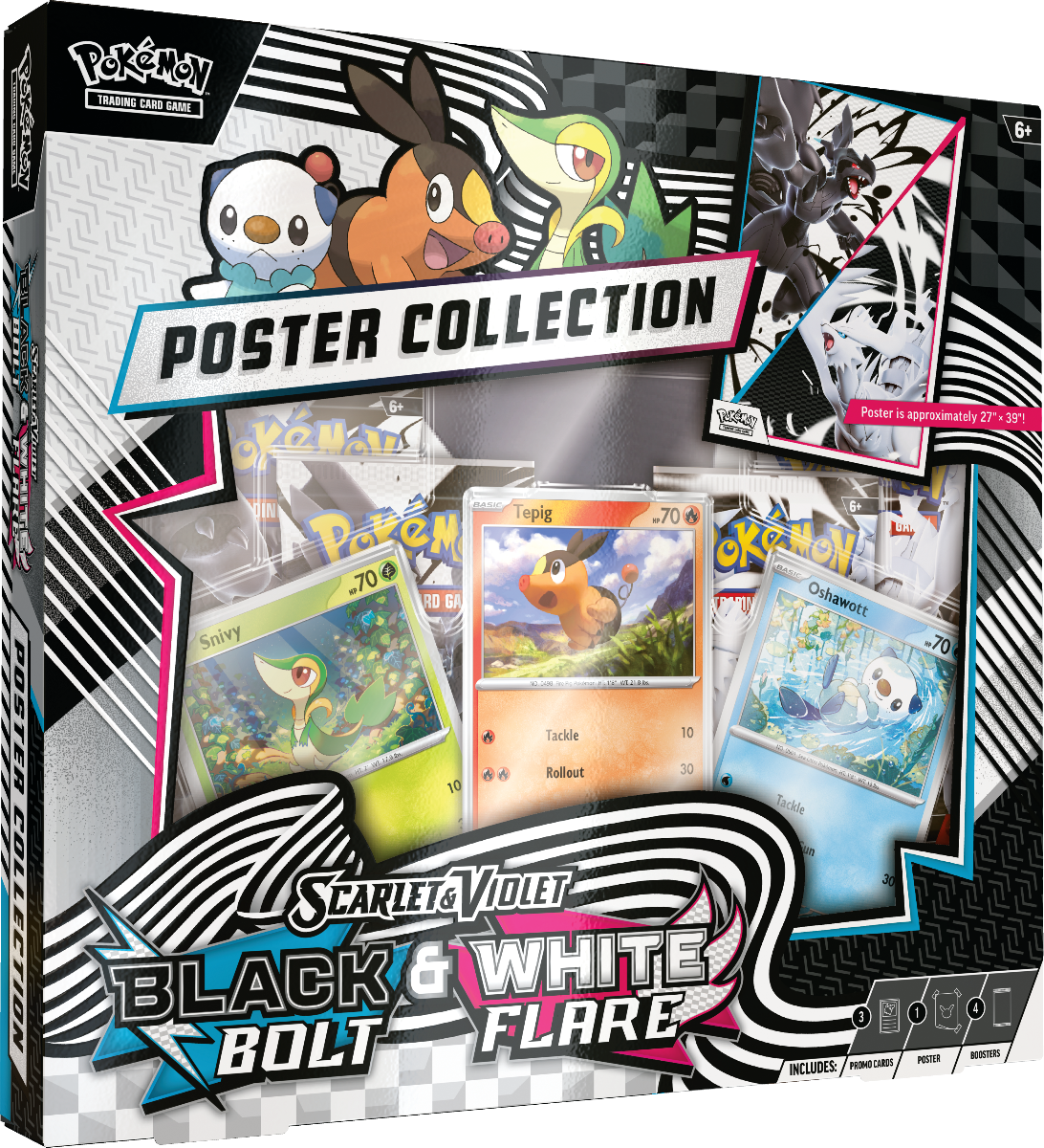 Scarlet & Violet: Black Bolt & White Flare Poster Collection *ENNAKKOTILAUS*