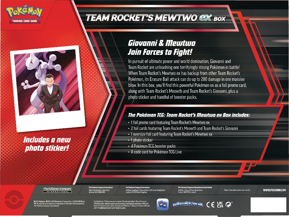 Team Rocket's Mewtwo ex Box