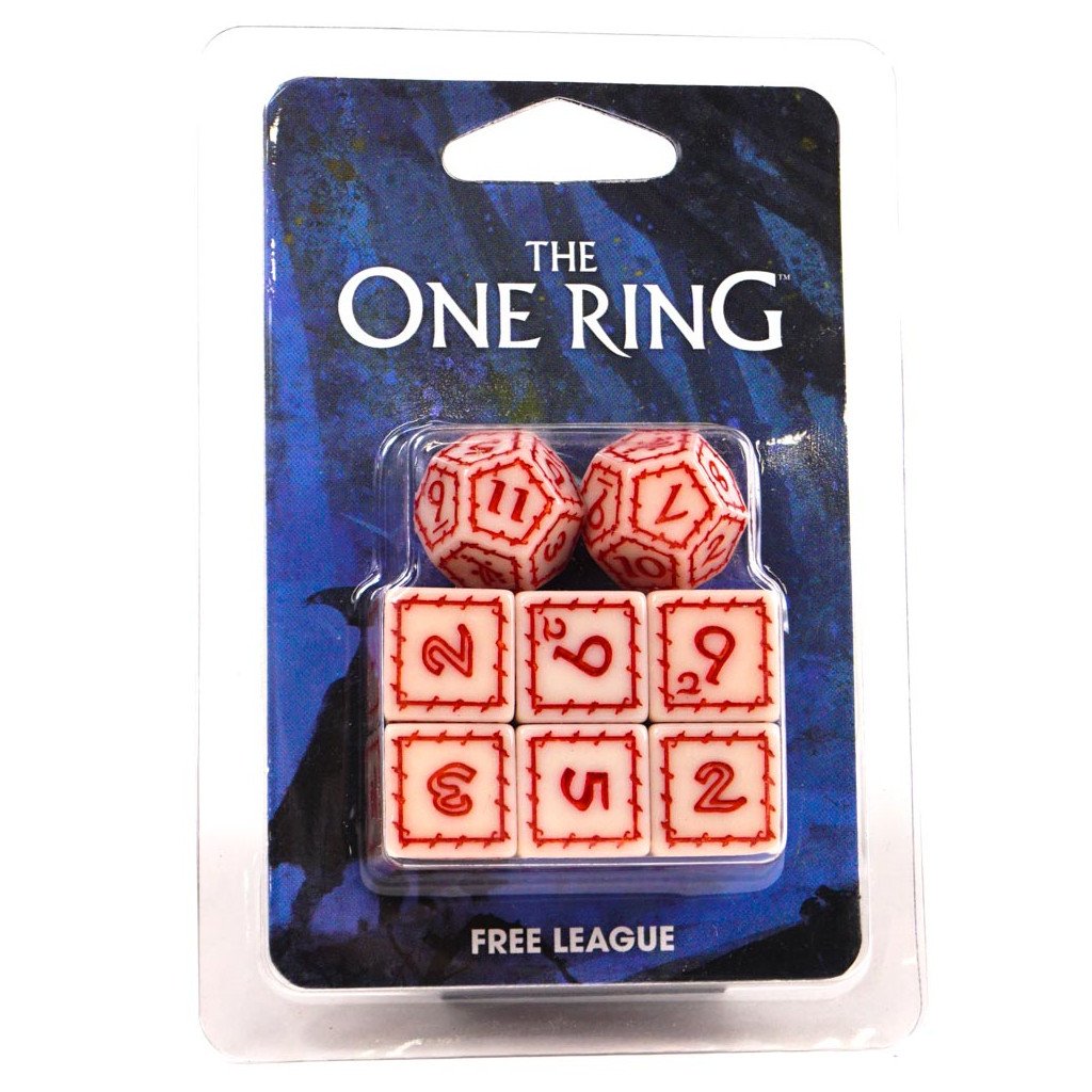 The One Ring: White Dice Set