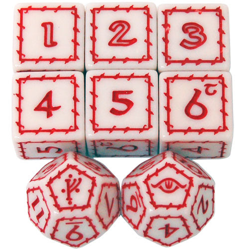 The One Ring: White Dice Set