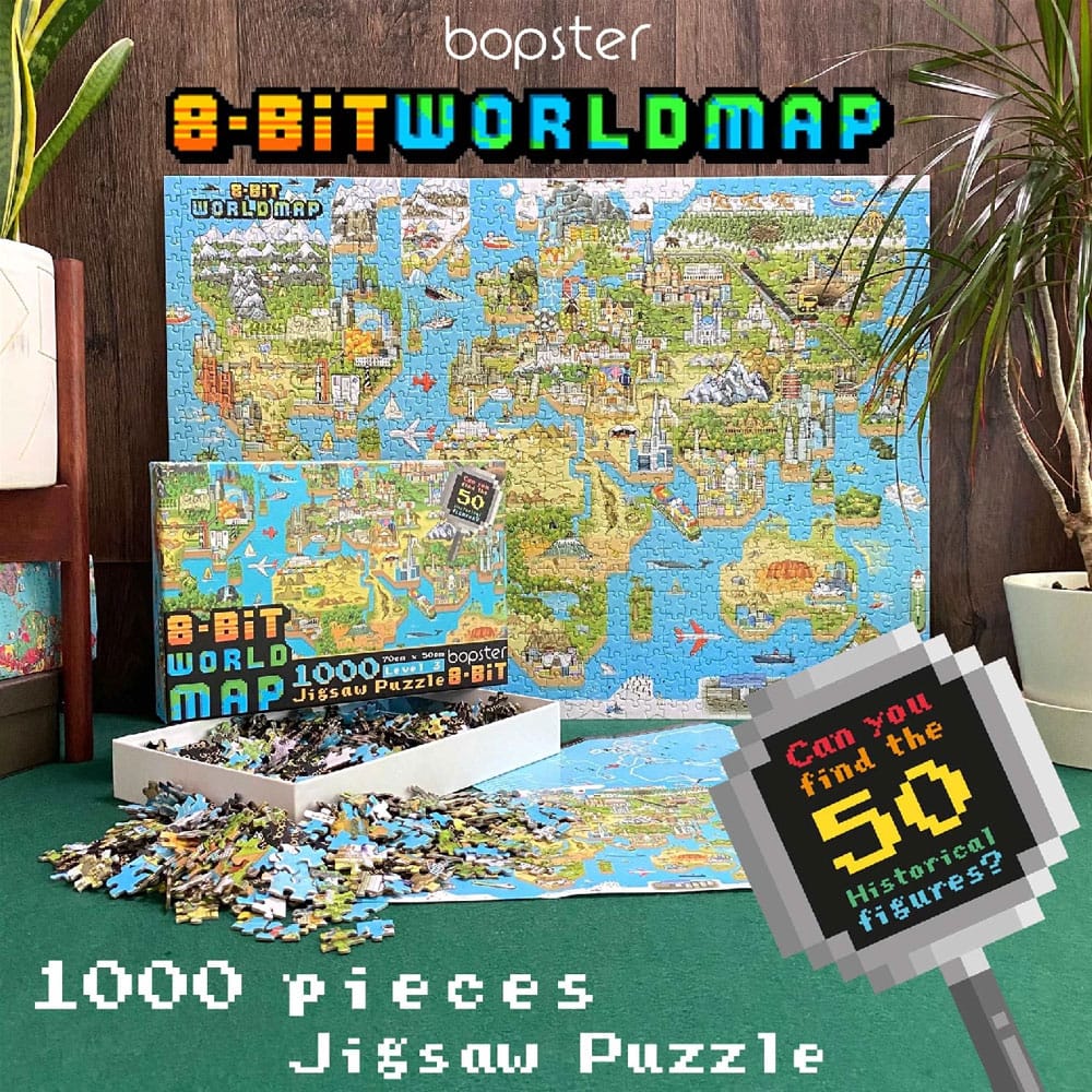 8-Bit Pixel Puzzle World Level 3 puzzle (1000 pieces)