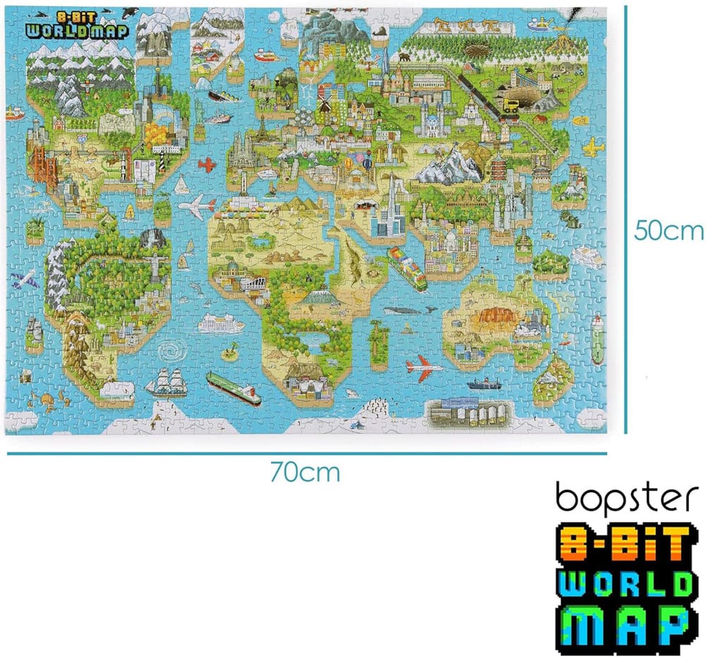 8-Bit Pixel Puzzle World Level 3 puzzle (1000 pieces)