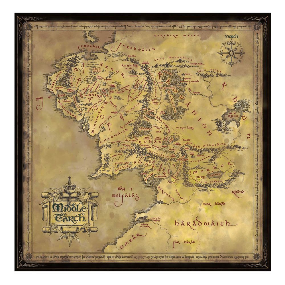 The Lord of the Rings Map of Middle-earth puzzle (1000 pieces)
