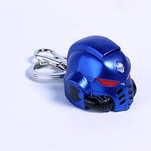 Warhammer 40K Space Marine Primaris Helmet Ultramarine avaimenperä