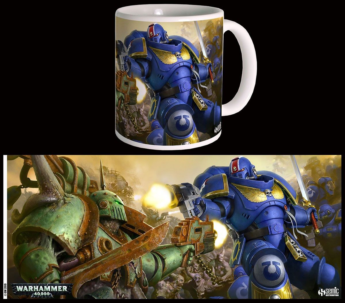 Warhammer 40K Ultramarines VS Nurgle Mug 300 ml