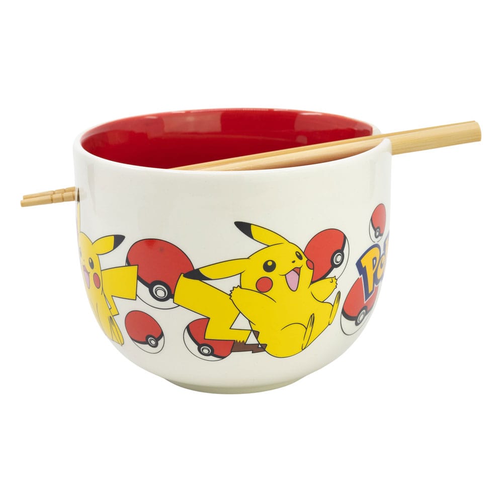 Pokémon Ramen Kulho Syömäpuikoilla Pikachu 500 ml
