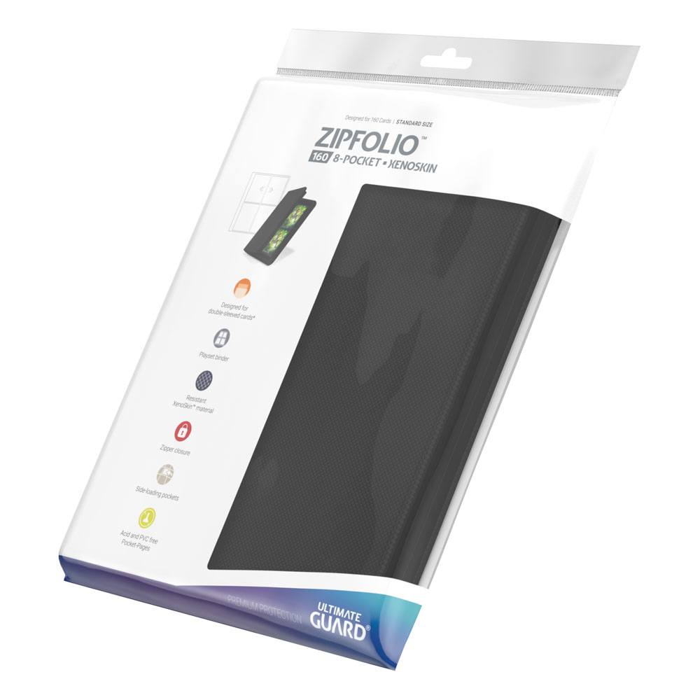 Zipfolio 160 8-Pocket XenoSkin Black