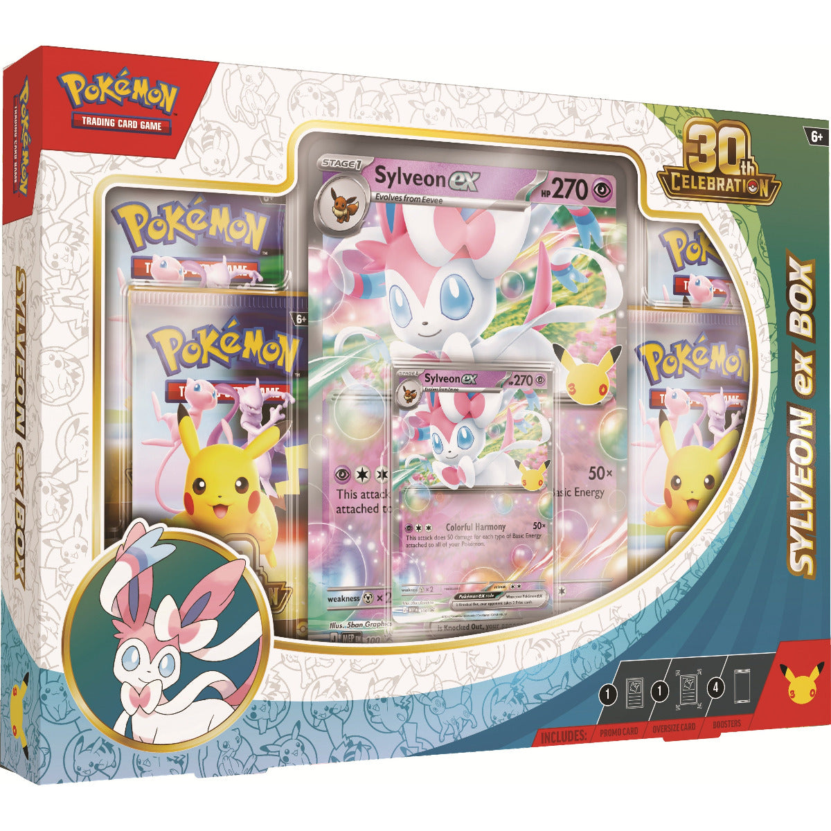 Pokémon TCG: 30th Celebration Sylveon ex Box *ENNAKKOTILAUS*
