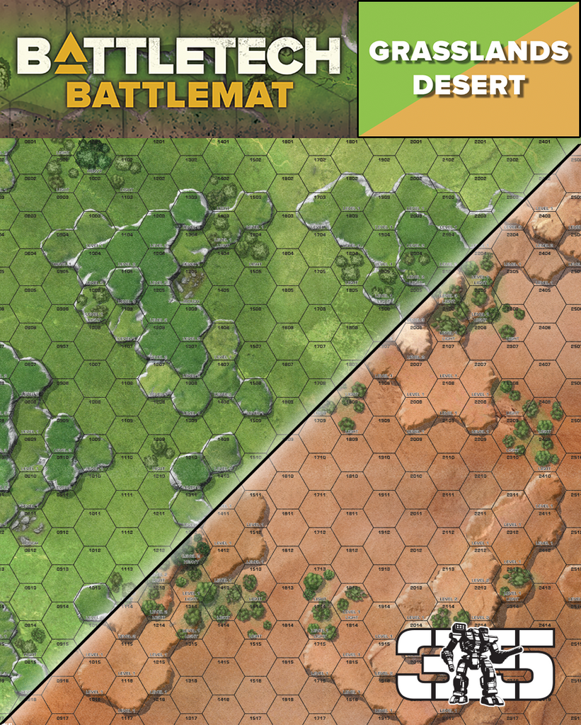 BattleTech: BattleMat Desert &amp; Grasslands