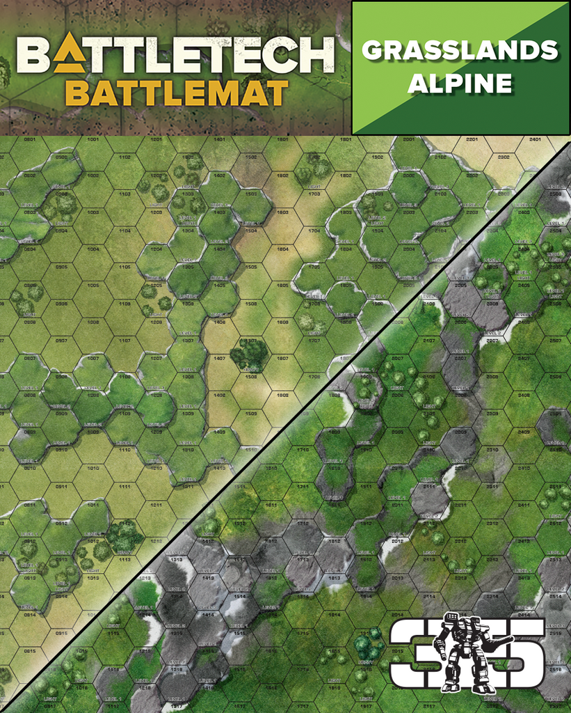 BattleTech: BattleMat Alpine &amp; Grasslands