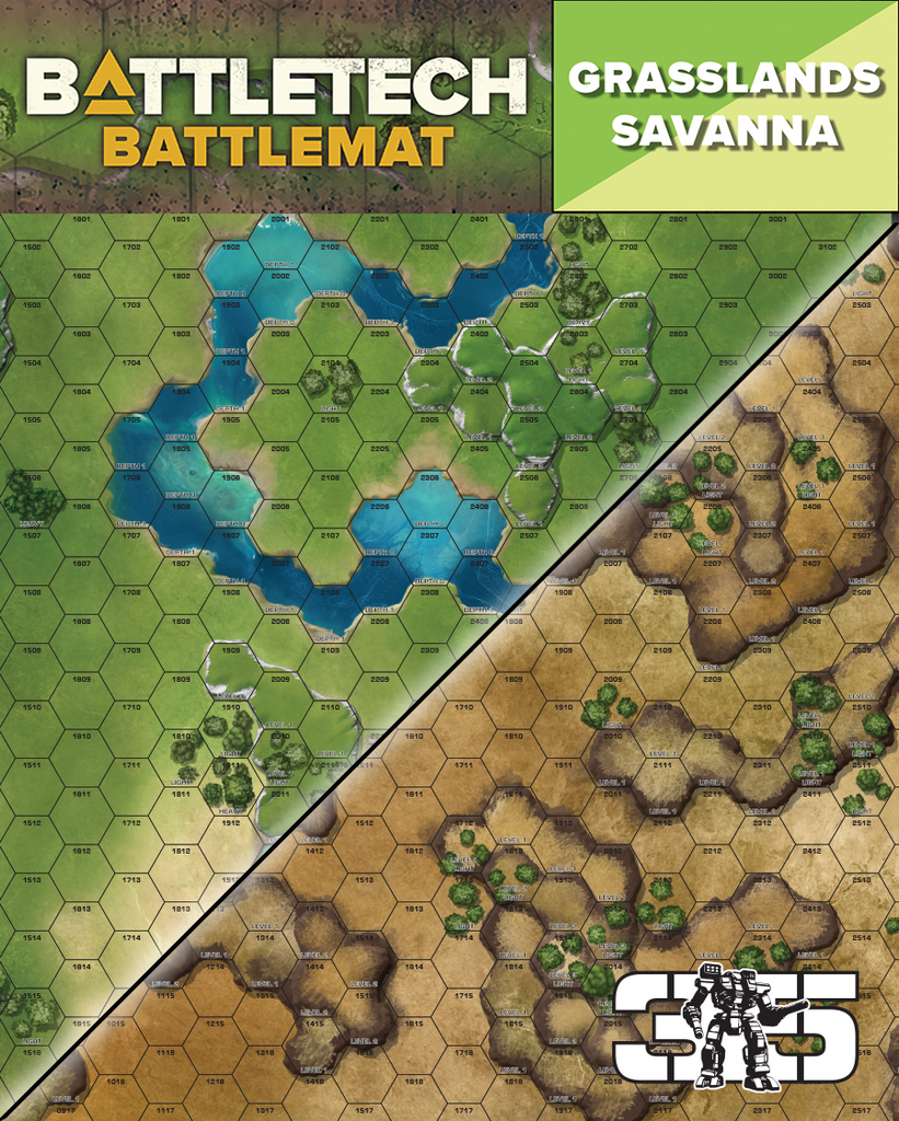 BattleTech: BattleMat Savanna &amp; Grasslands