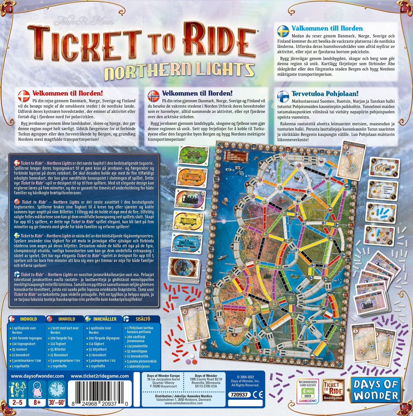 Ticket to Ride Northern Lights