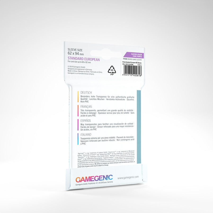 Prime Standard European Sleeves (62x94)