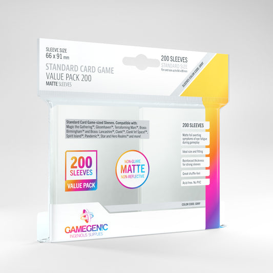 Matte Standard Card Game Value Pack 200