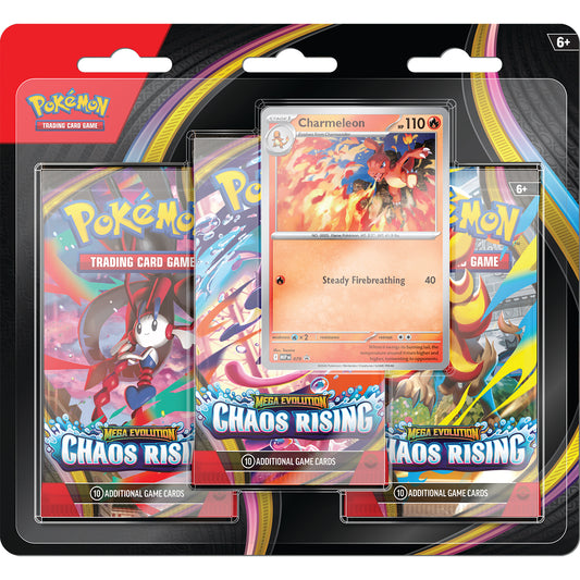 Mega Evolution: Chaos Rising 3-Pack Blister