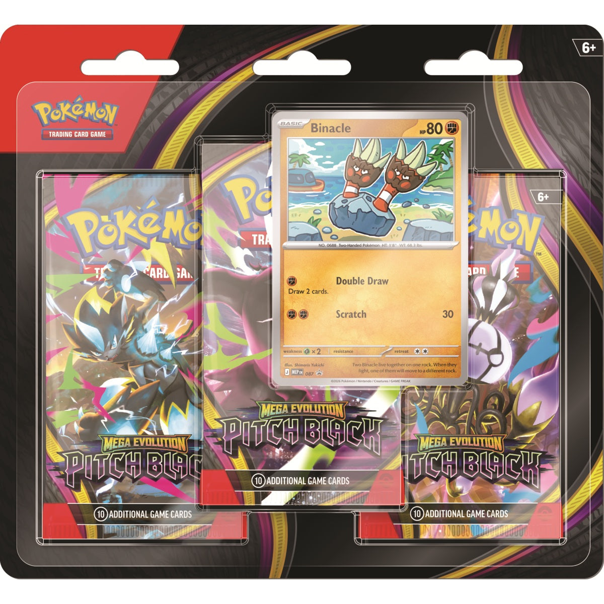 Mega Evolution: Pitch Black 3-Pack Blister