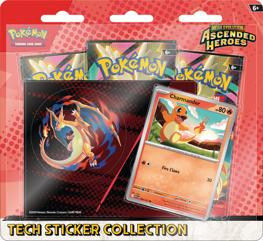 Mega Evolution: Ascended Heroes Tech Sticker Collection Charizard