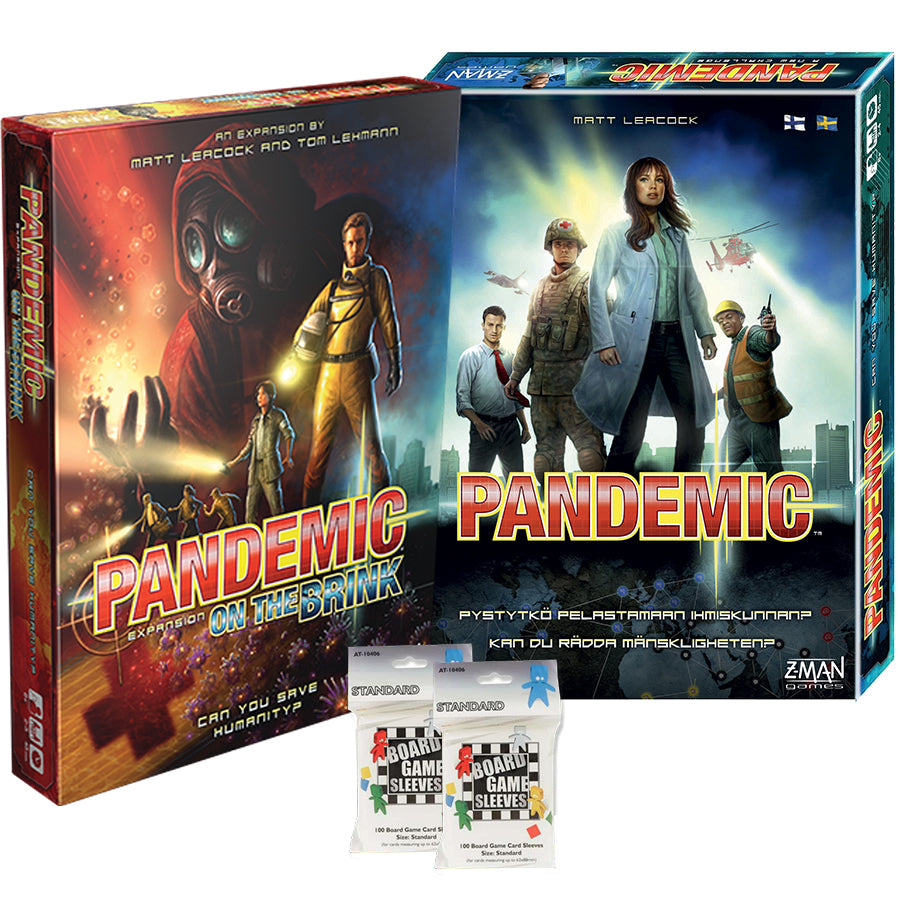 Pandemic &amp; On The Brink (add-on) + Card protectors *BUNDLE*