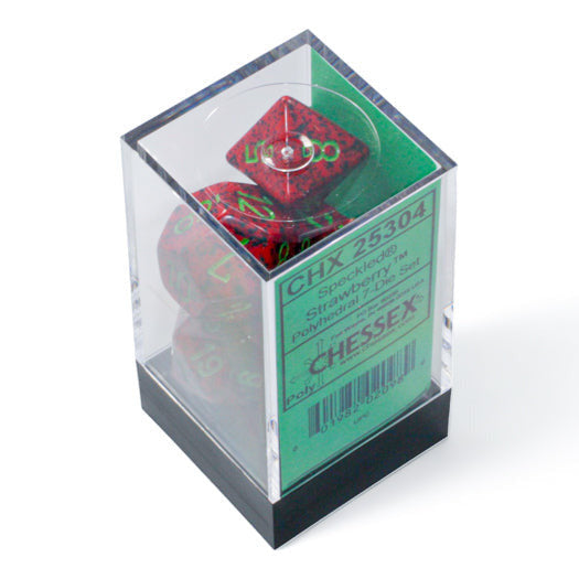 Speckled Strawberry Polyhedral 7-Dice Set