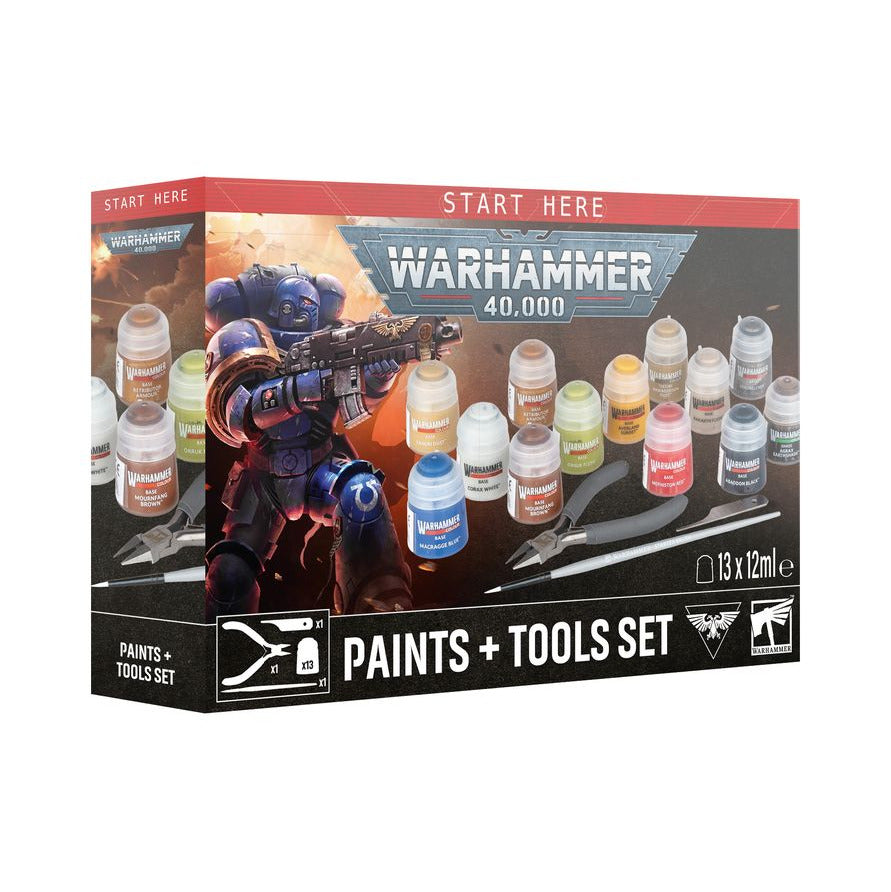 Warhammer 40,000: Paints + Tools Set