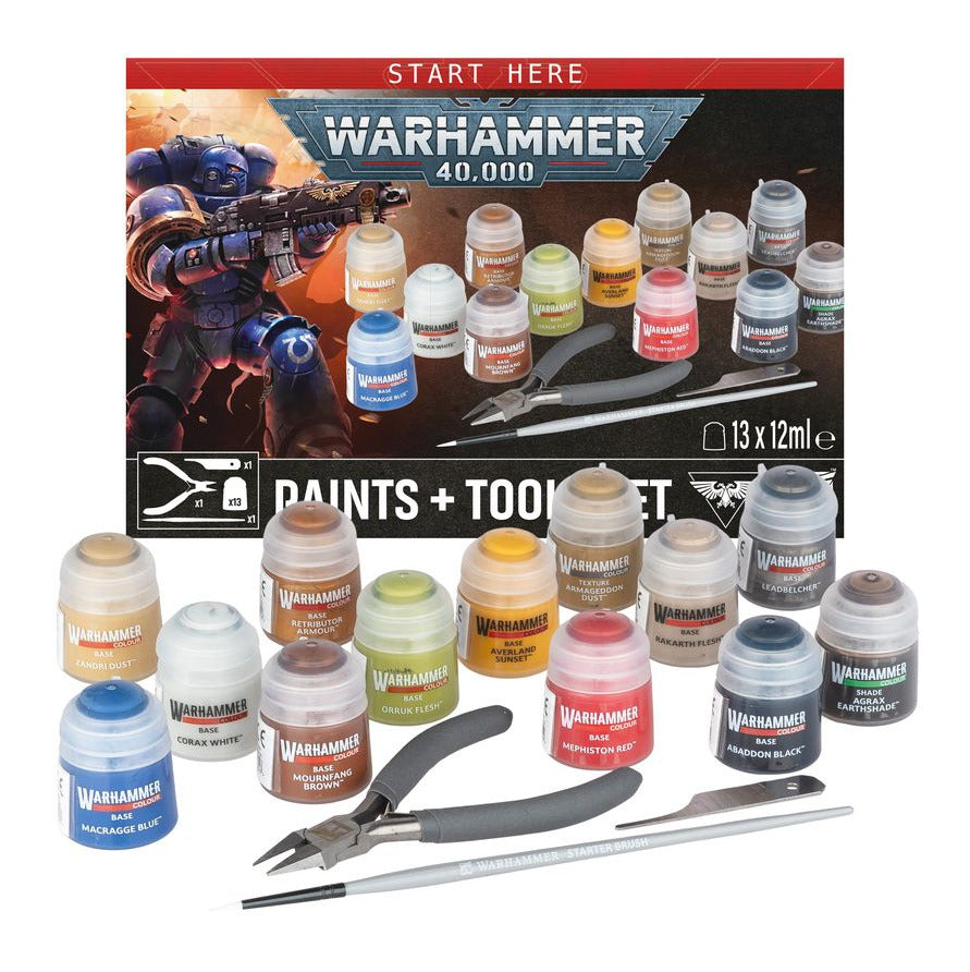 Warhammer 40,000: Paints + Tools Set