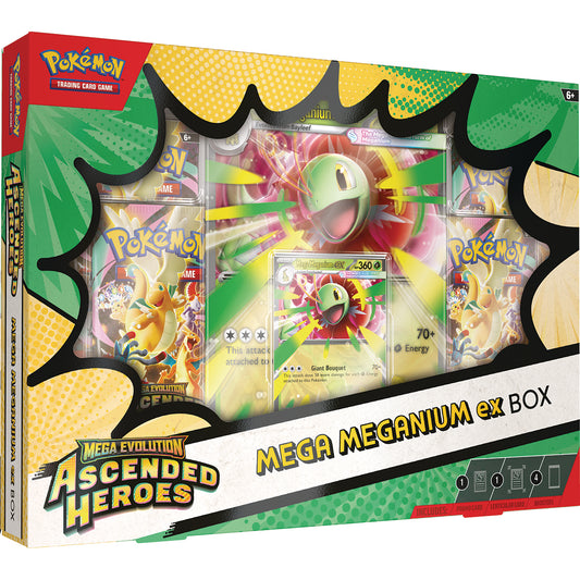 Mega Evolution: Ascended Heroes Mega Meganium ex Box *ENNAKKOTILAUS*