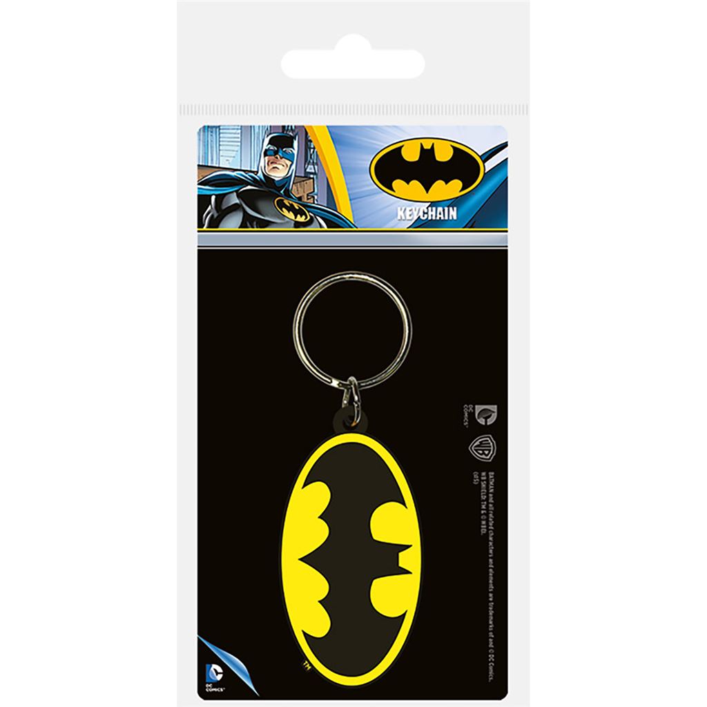 Batman logo keychain