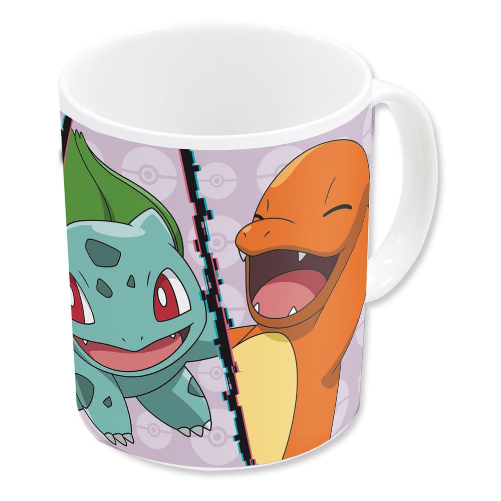 Pokémon Mug Charmander, Bulbasaur, Squirtle, Pikachu 320 ml