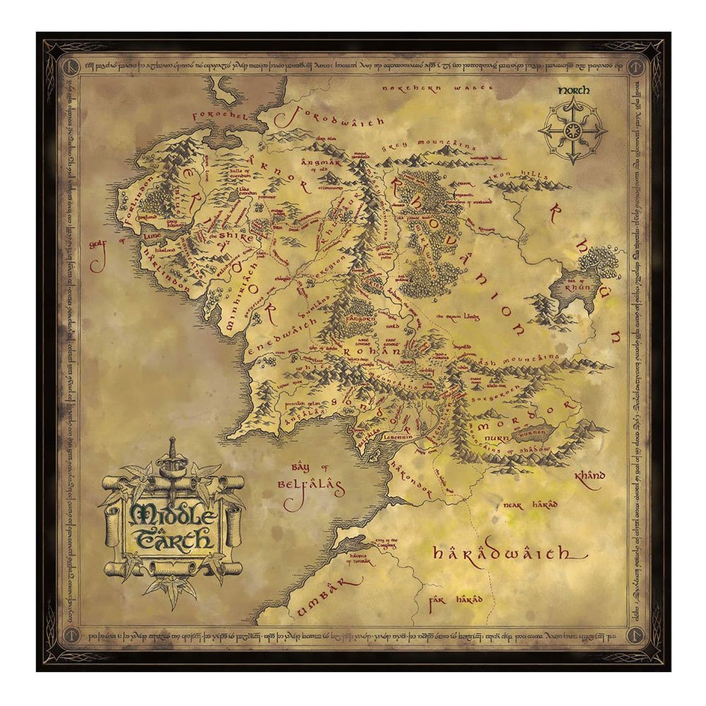 The Lord of the Rings Middle Earth map puzzle (1000 pieces)