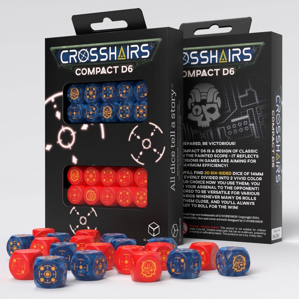 Crosshairs Compact D6: Cobalt&amp;Red