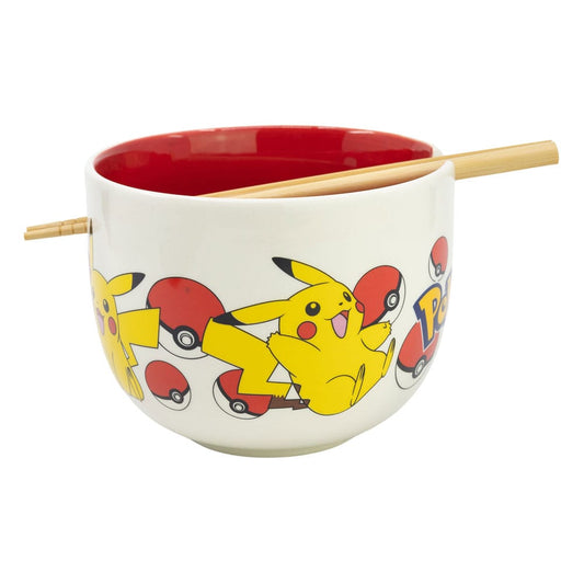 Pokémon Ramen Kulho Syömäpuikoilla Pikachu 500 ml